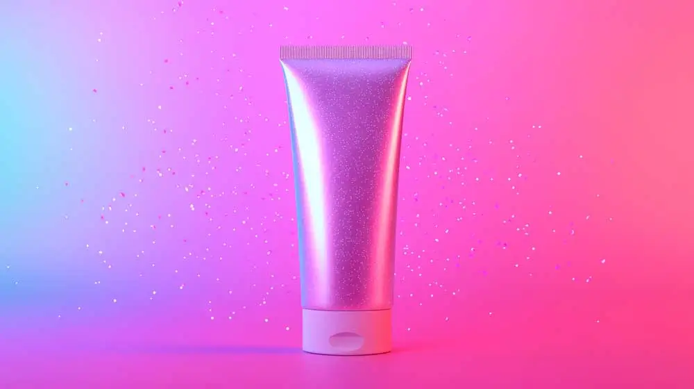 Packaging-cosmetico Immagine di packaging cosmetico multicolor e glitterato