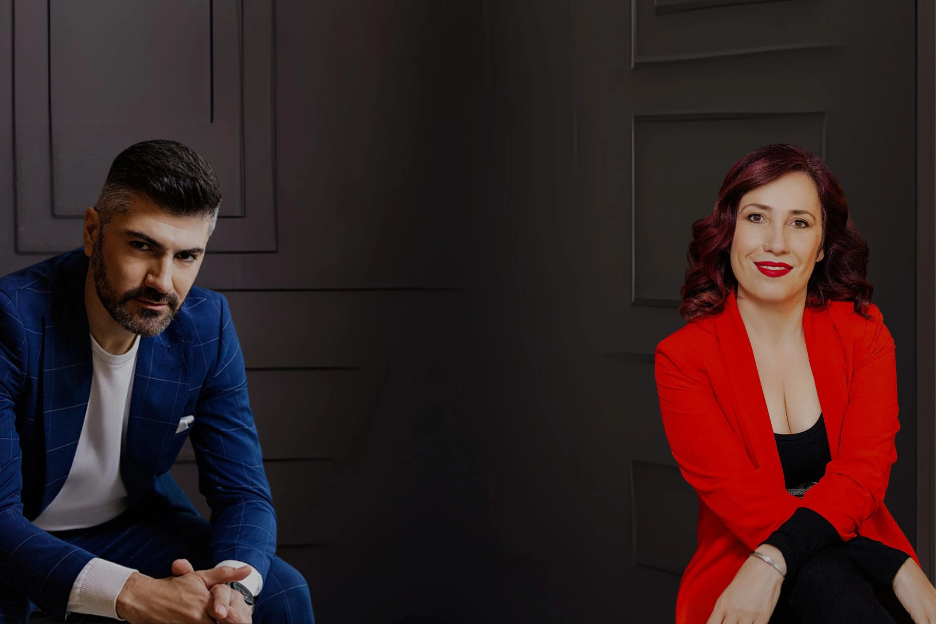 Immagine di Pietro Pirrone consulente marketing cosmetico e Mara Alvaro consulente di formulazioni cosmetiche